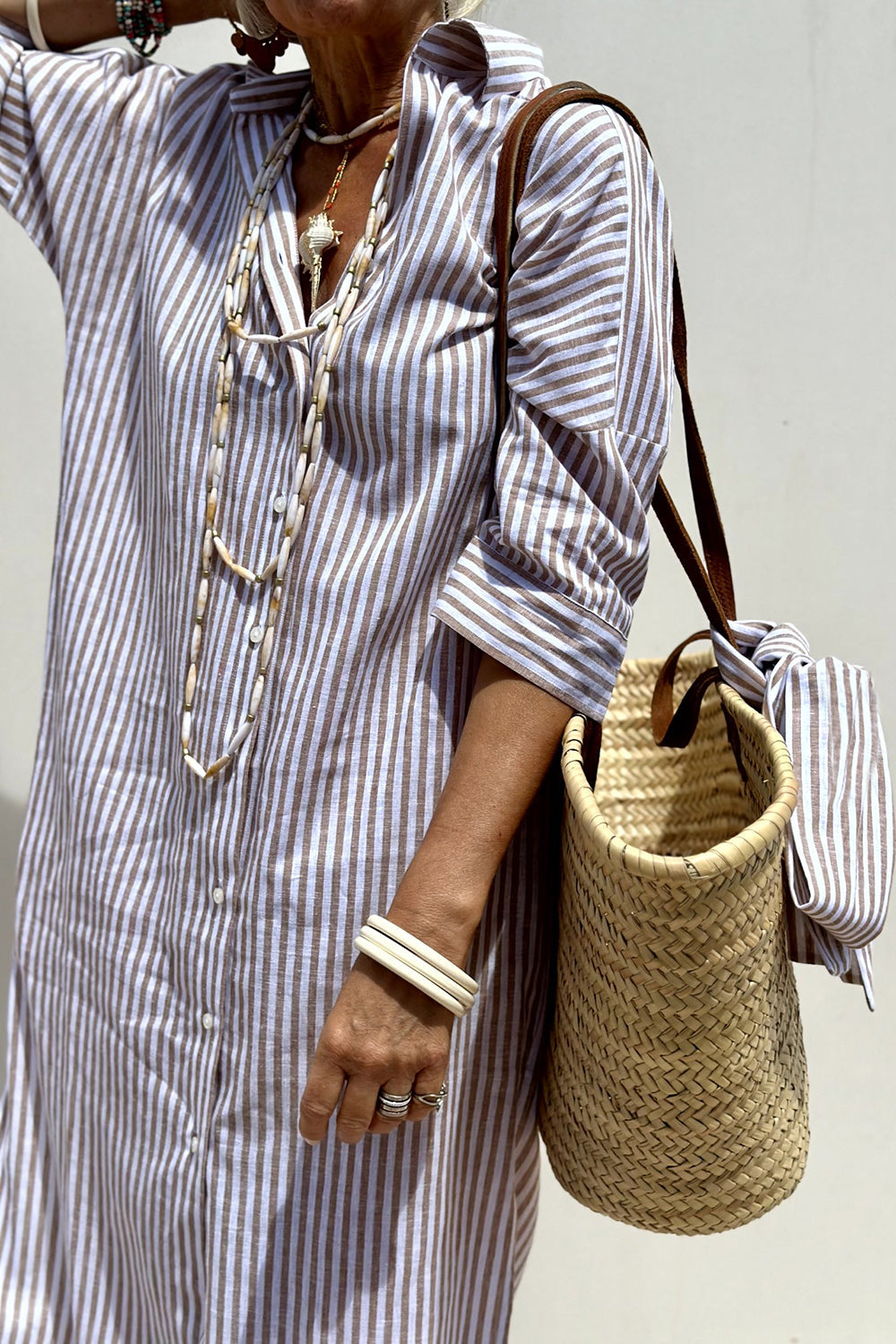 Sunna | Abito Camicia a Righe Senza Tempo con Eleganza e Comfort