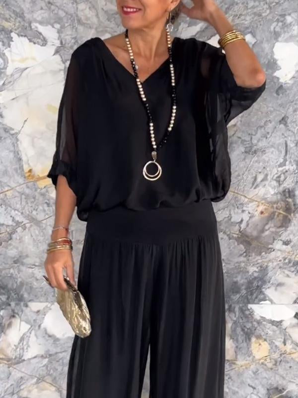Esmeralda | completo elegante a gamba larga