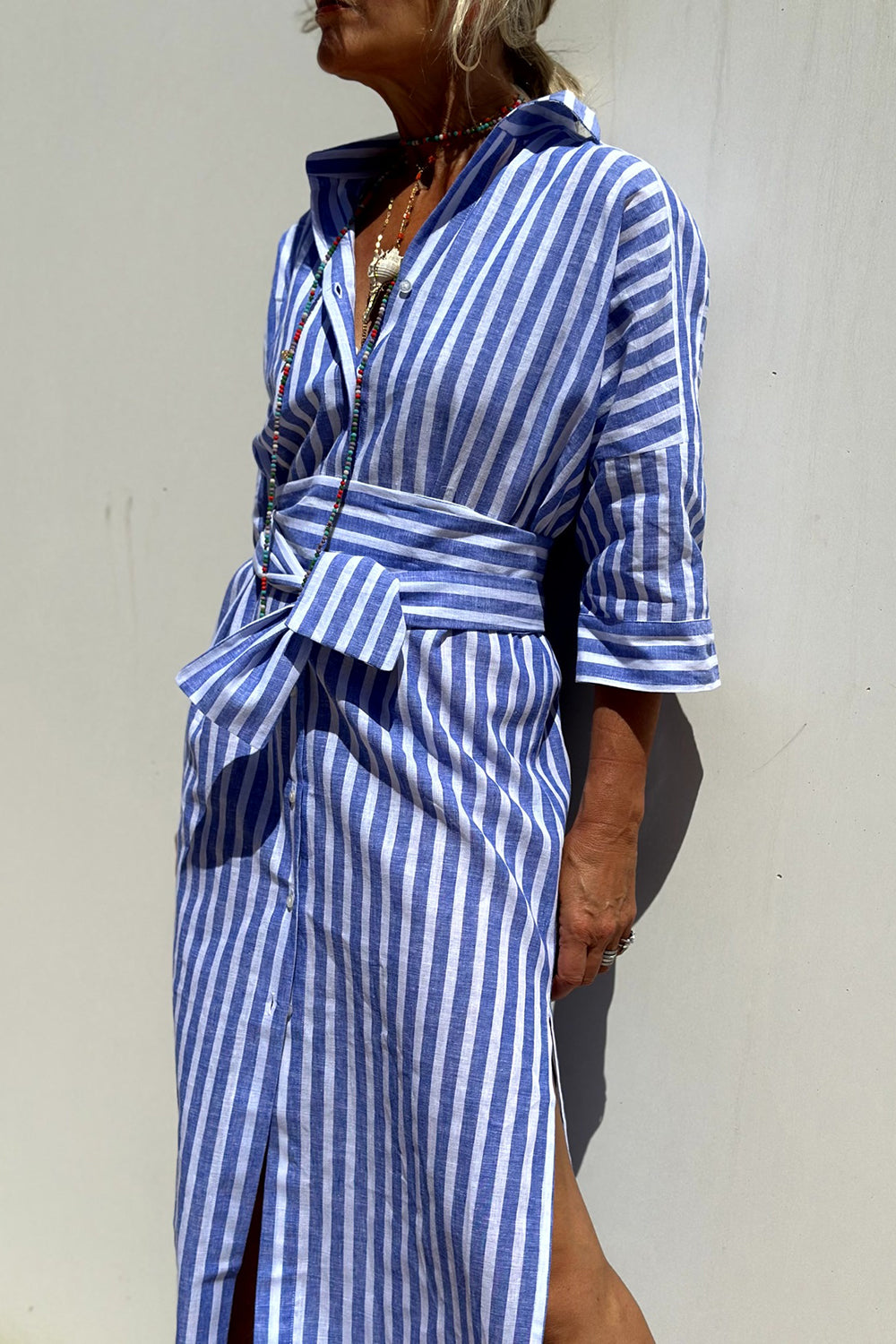 Sunna | Abito Camicia a Righe Senza Tempo con Eleganza e Comfort