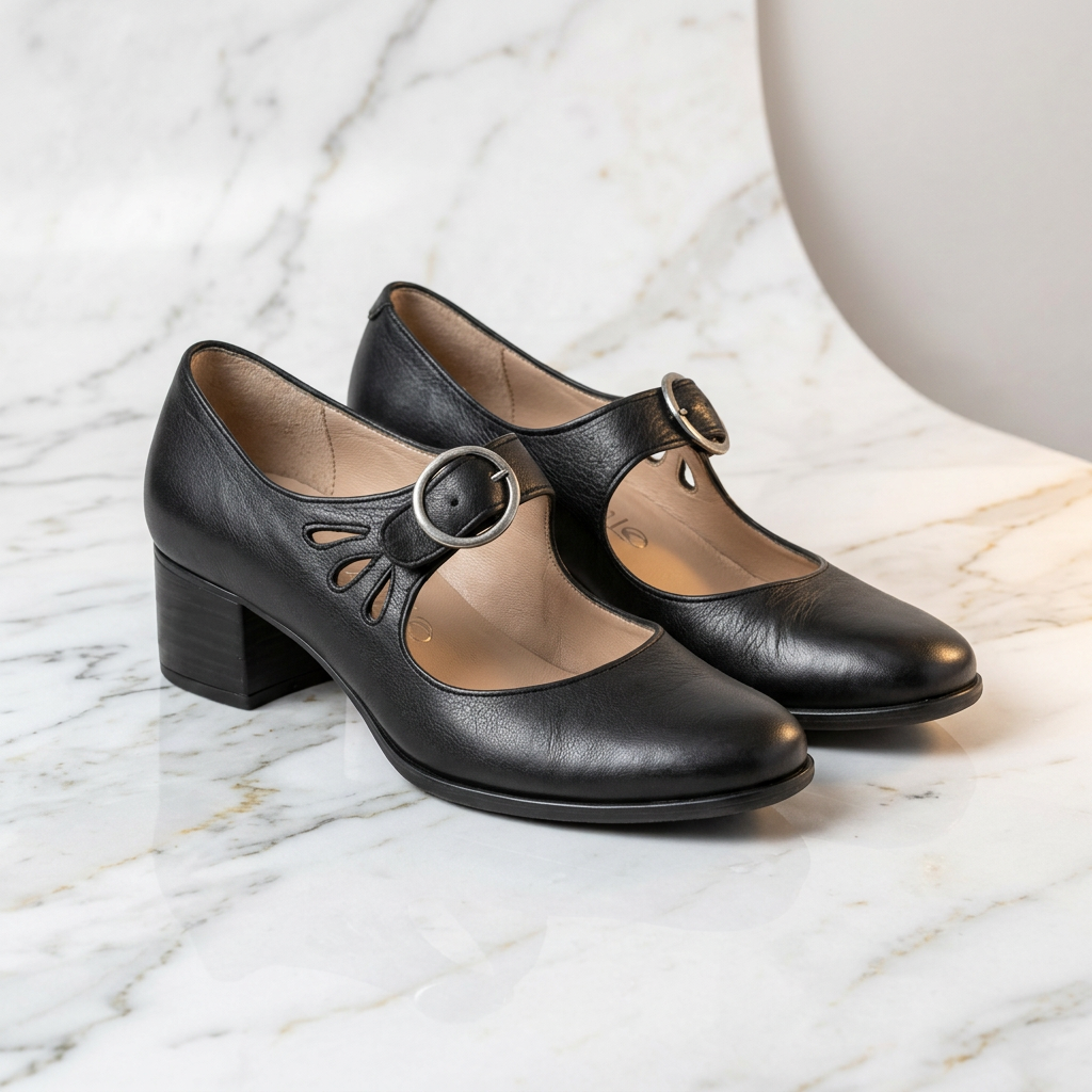 Clara - Scarpin Elegante em Couro Sintético