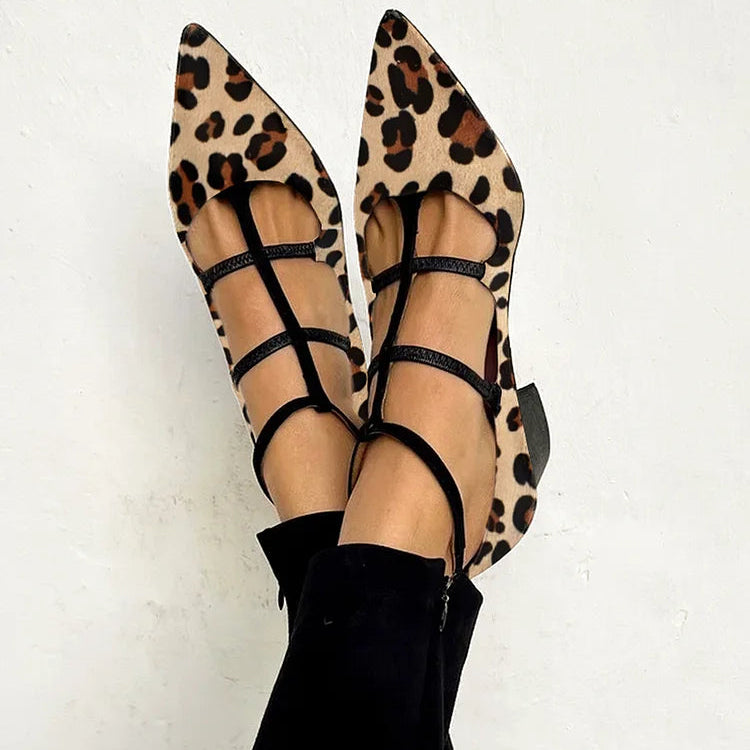 Gelsomina | Scarpa con Cinturino Leopardato