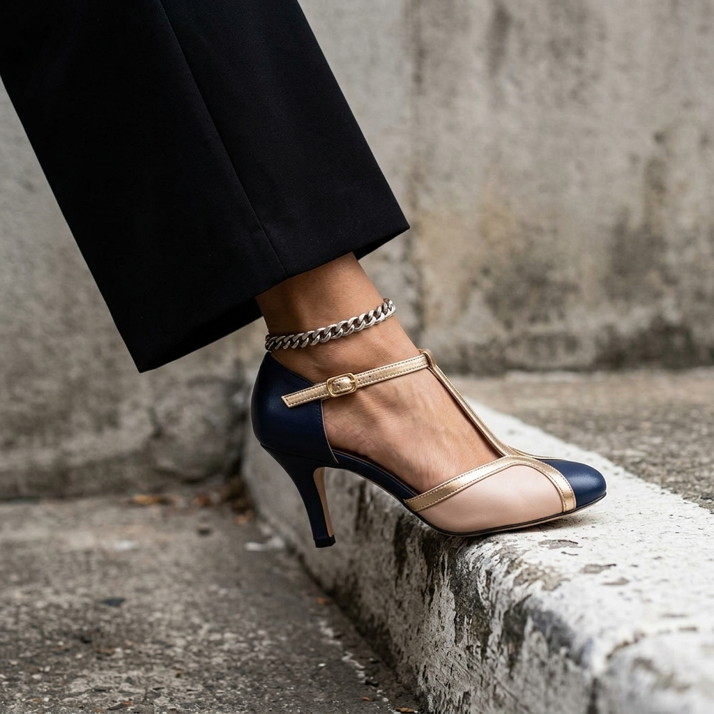 Marcella | Tacco T-Strap Comfort