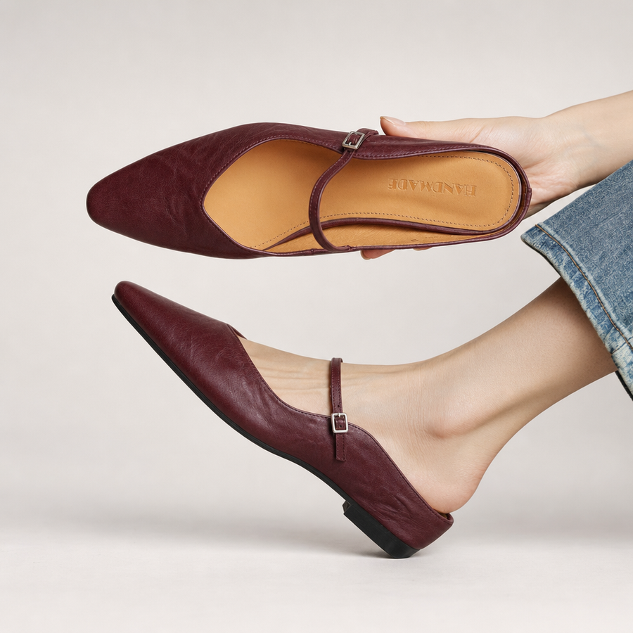 Renata | Mules in Vera Pelle
