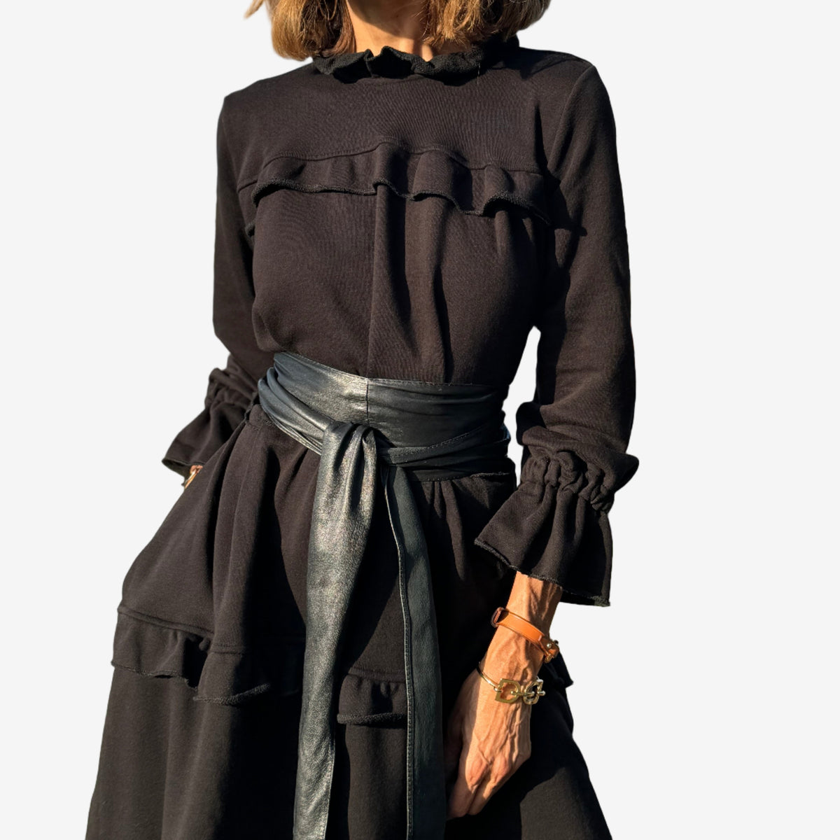 Lauren™ Abito midi con volant