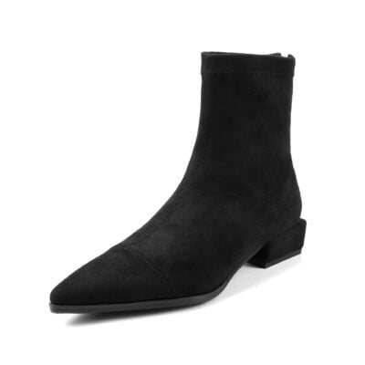Albertina | Stivaletti Tacco Basso con Zip Posteriore