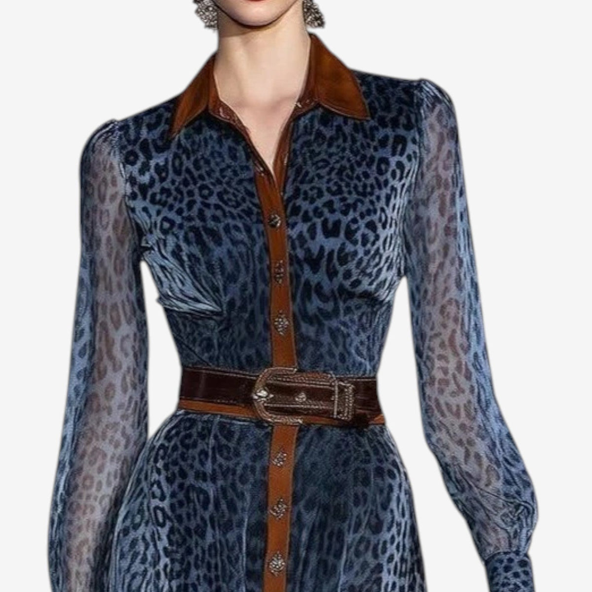 Rosemarie™ Abito midi animalier
