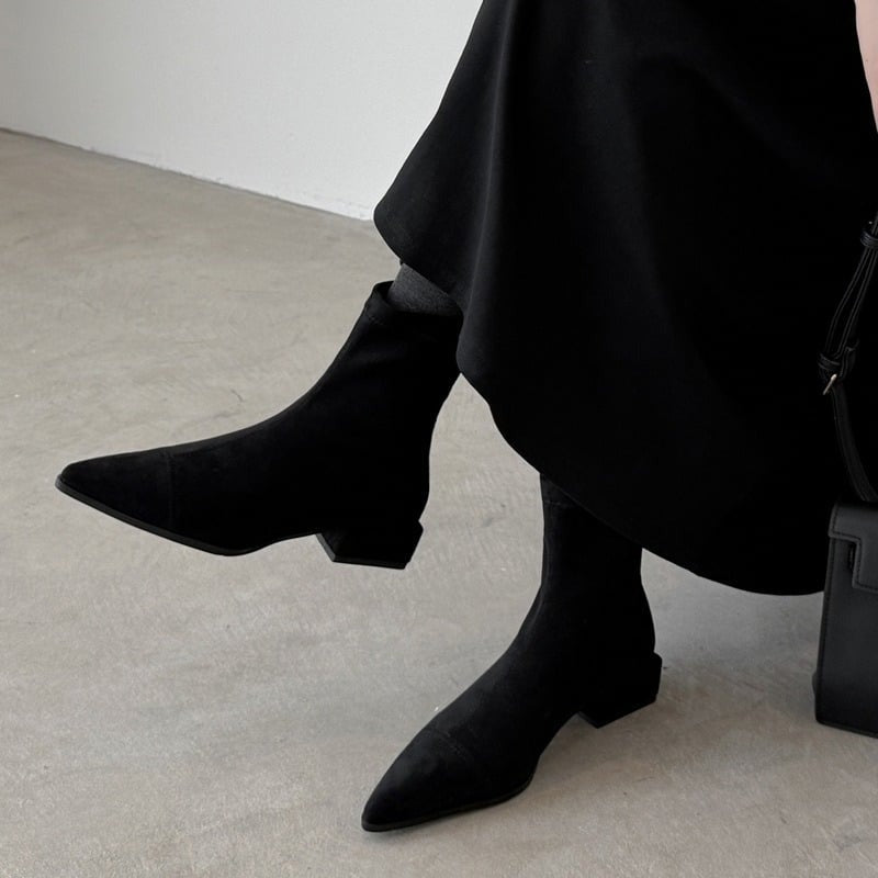 Albertina | Stivaletti Tacco Basso con Zip Posteriore