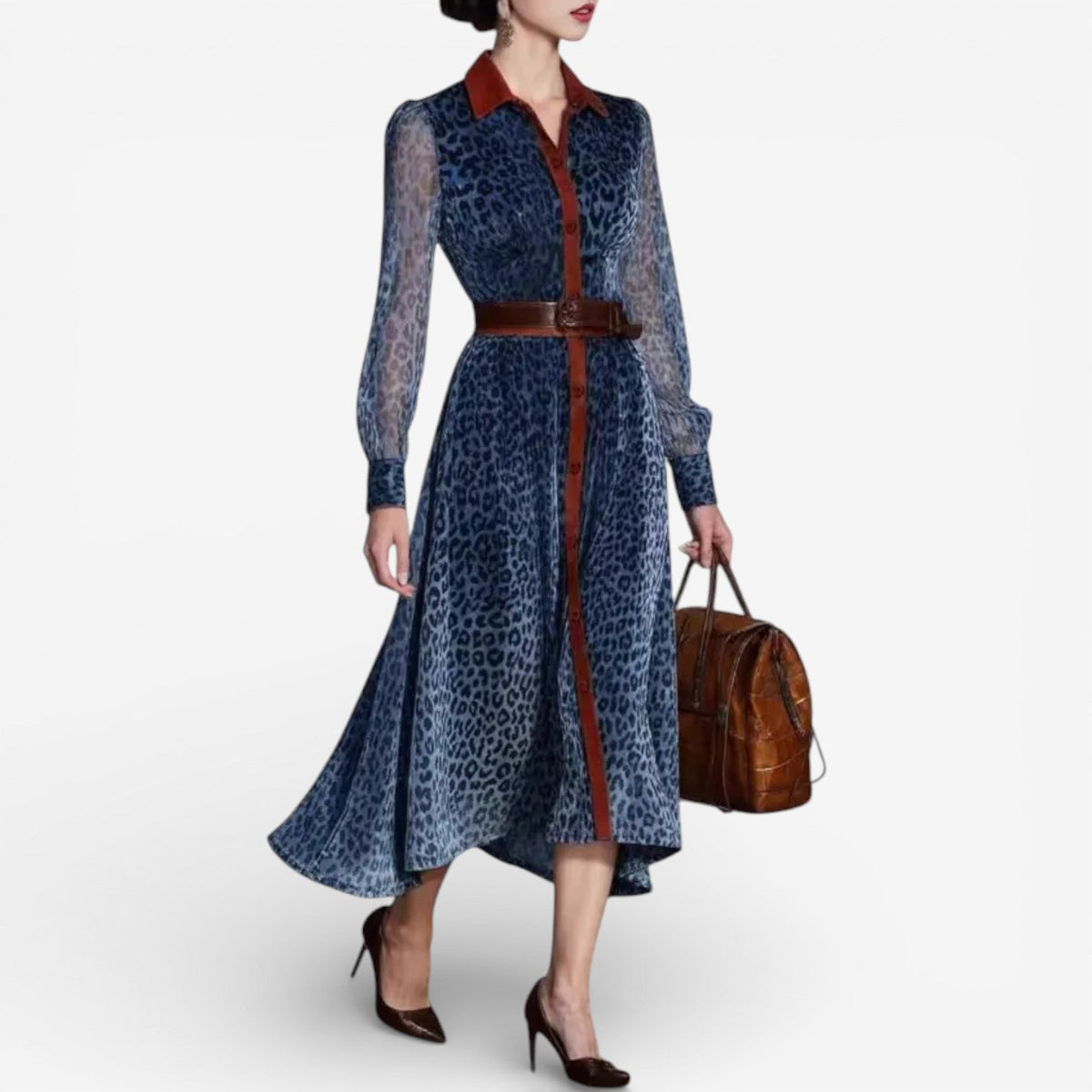 Rosemarie™ Abito midi animalier