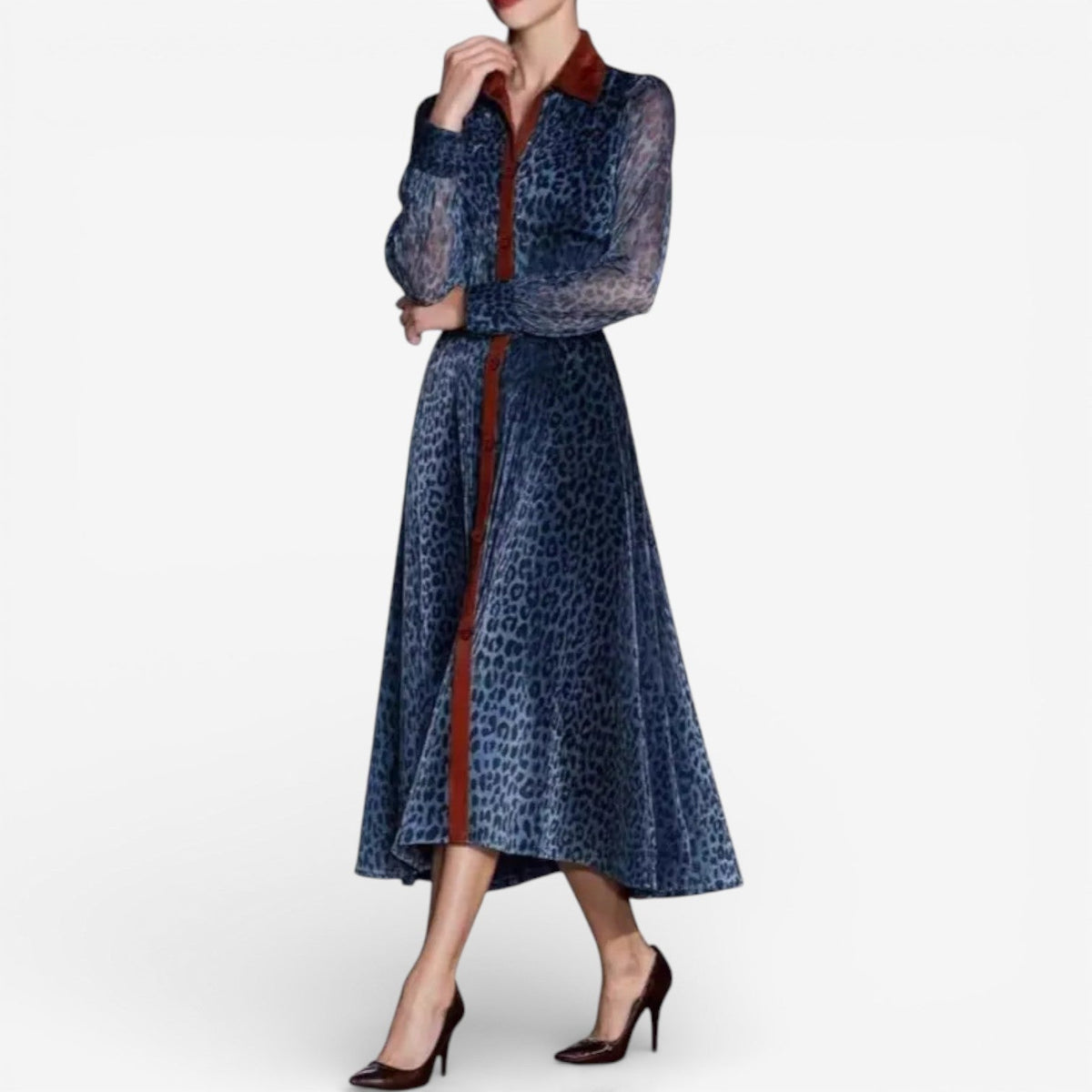 Rosemarie™ Abito midi animalier