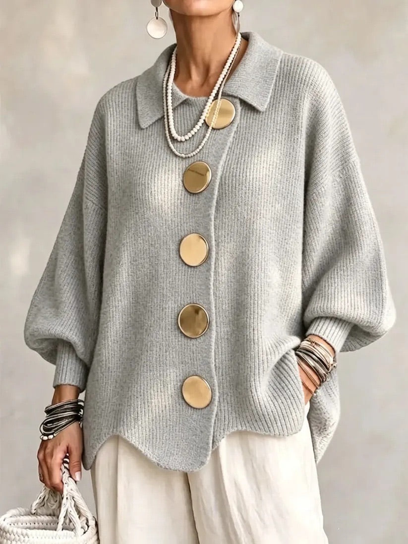 Loretta | Cardigan Oversize con Colletto
