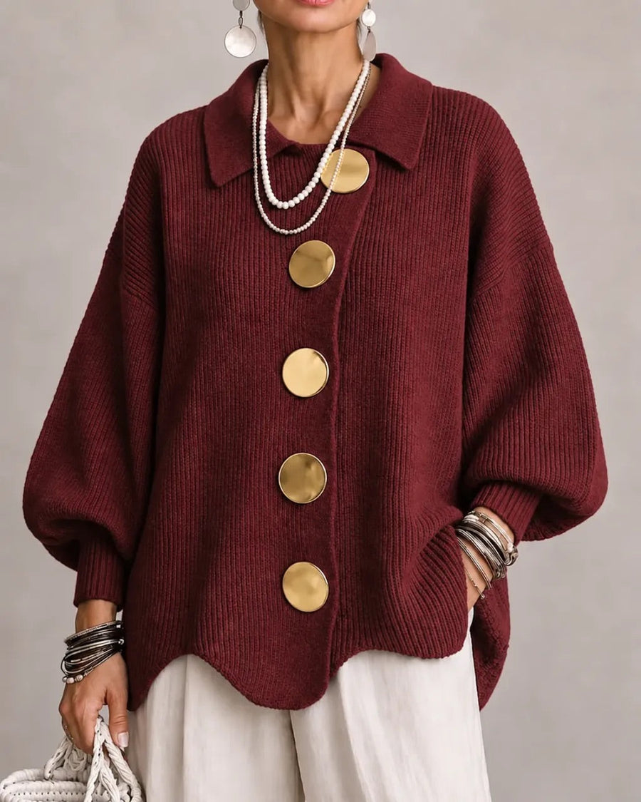 Loretta | Cardigan Oversize con Colletto
