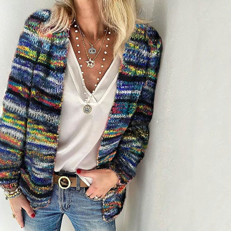 Maglione a maniche lunghe da donna in maglia