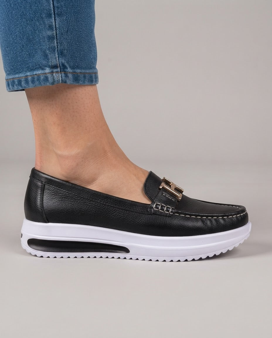Cesarina | Mocassino Platform con Morsetto