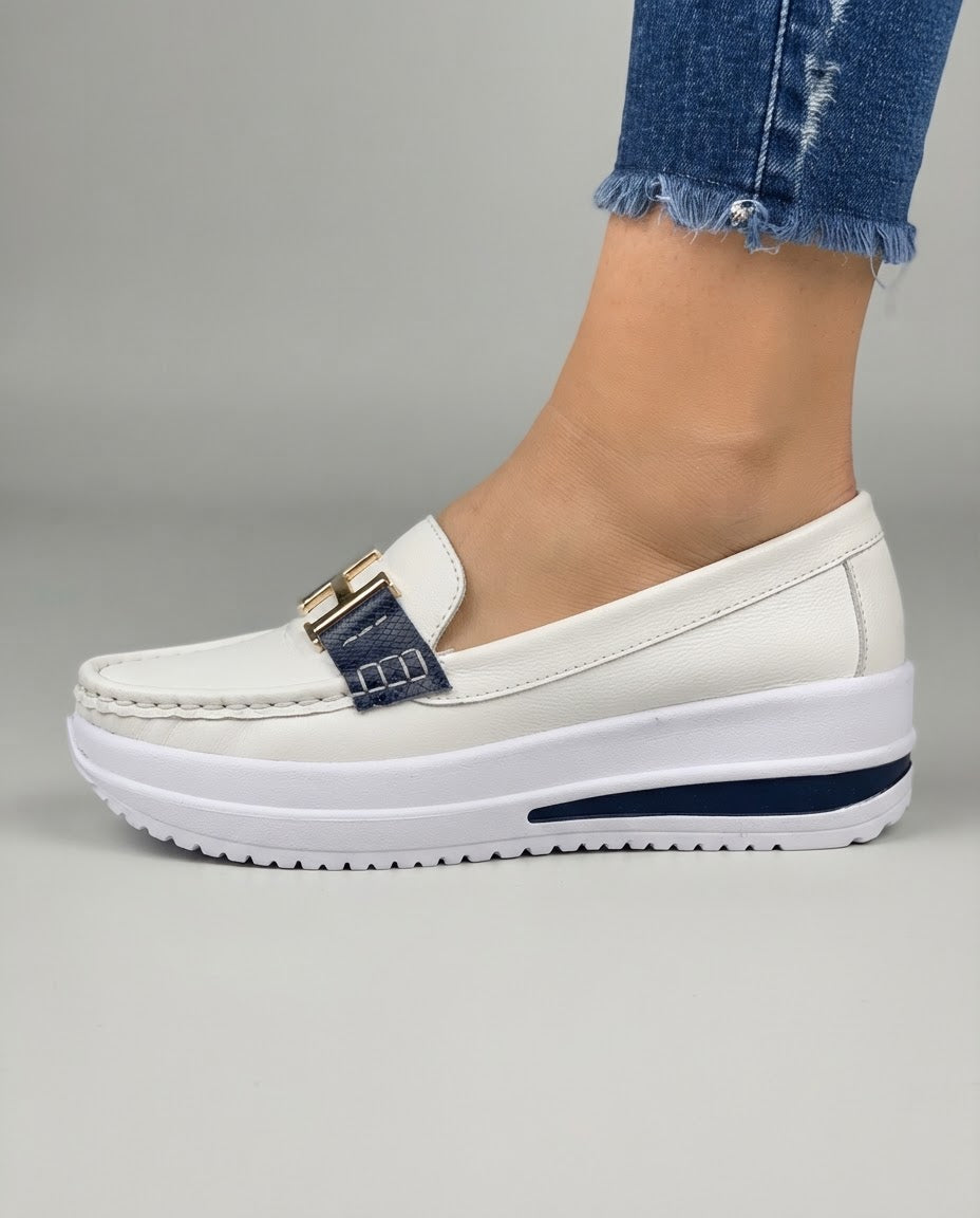 Cesarina | Mocassino Platform con Morsetto