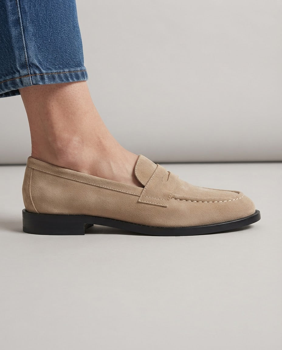 Marzia | Mocassino Penny in Camoscio