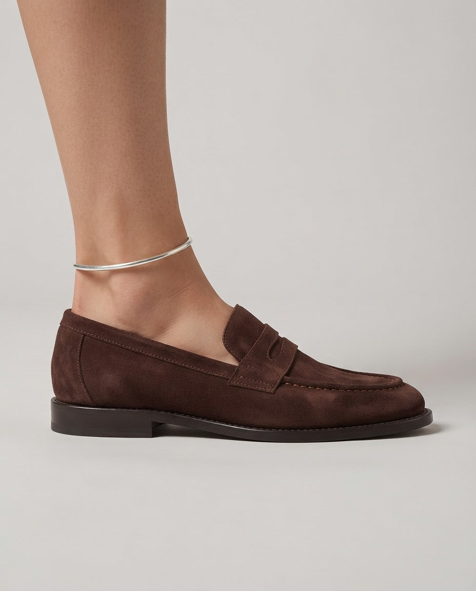 Marzia | Mocassino Penny in Camoscio
