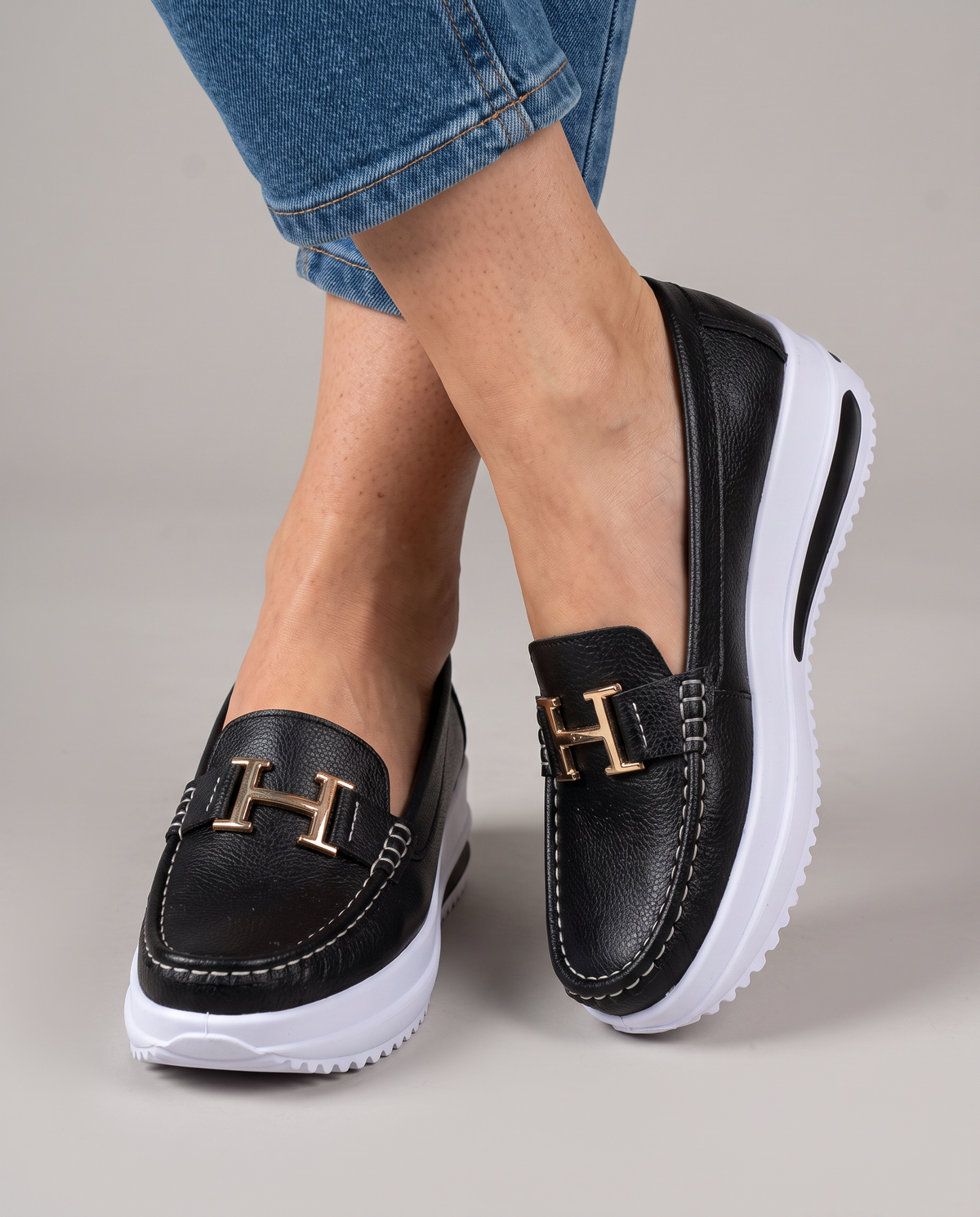 Cesarina | Mocassino Platform con Morsetto