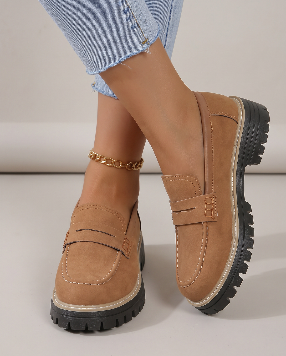 Berenice | Mocassino Platform Tacco Grosso