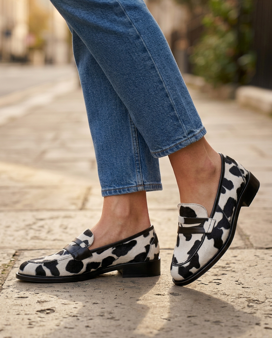 Selene | Mocassino Penny Mucca con Mascherina