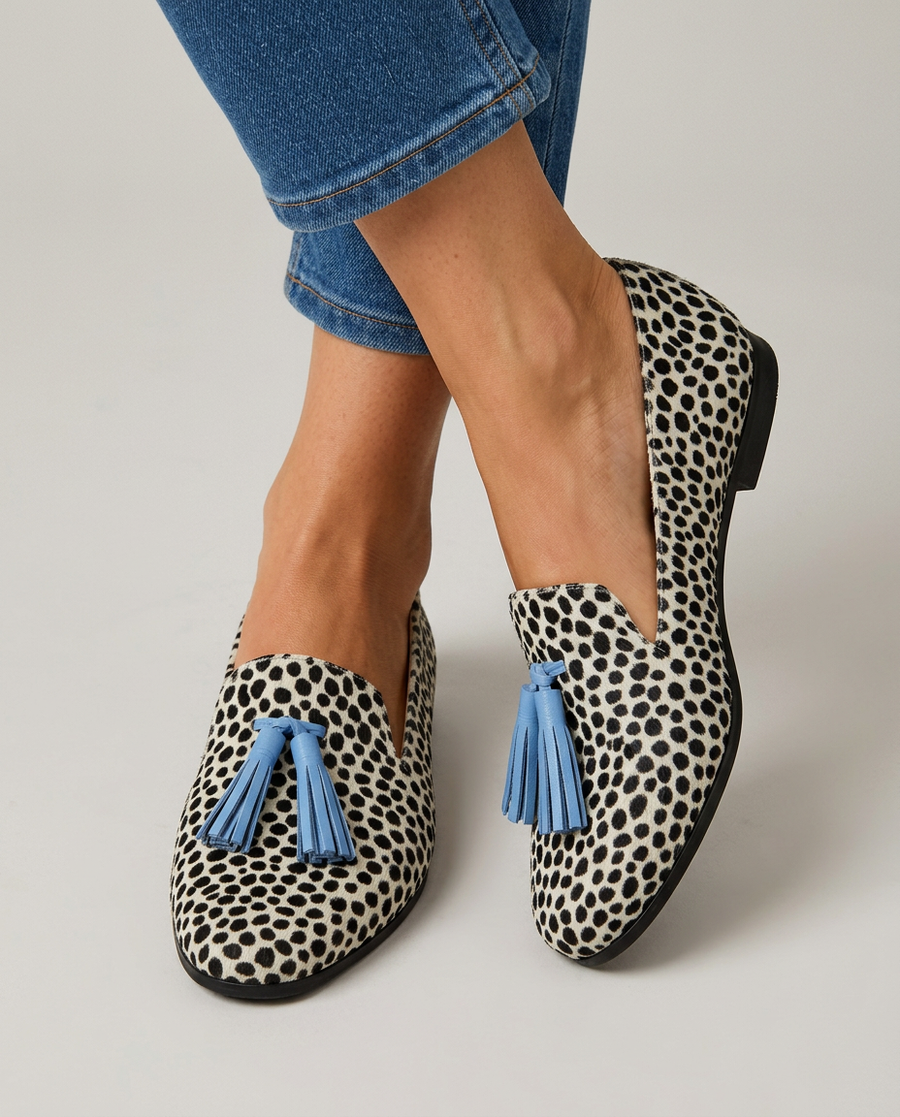 Damiana | Mocassino Leopardo con Nappine