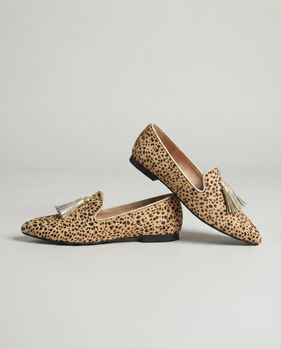 Clementina | Mocassino Ghepardo Nappine Oro