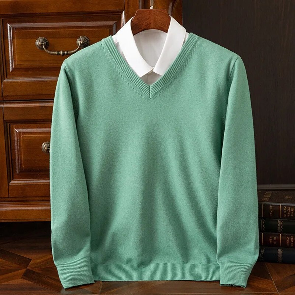 Arturo | Maglione Uomo Scollo a V in Misto Cashmere