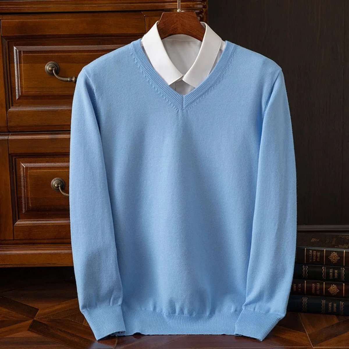 Arturo | Maglione Uomo Scollo a V in Misto Cashmere