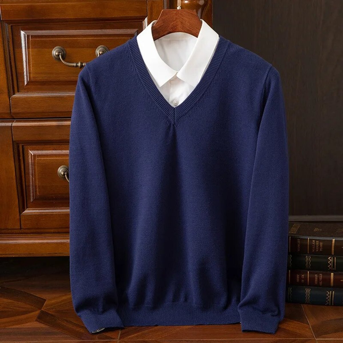 Arturo | Maglione Uomo Scollo a V in Misto Cashmere