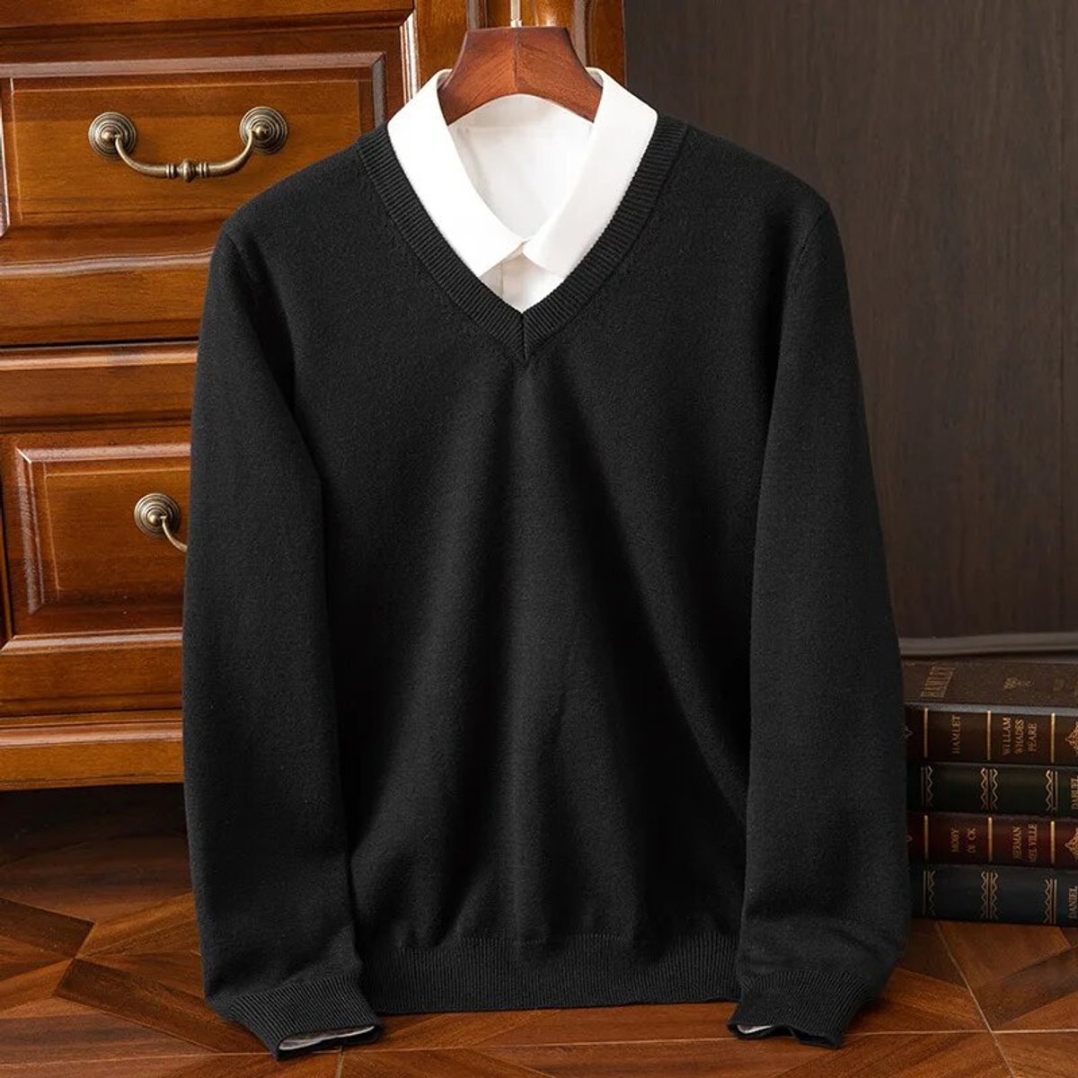Arturo | Maglione Uomo Scollo a V in Misto Cashmere