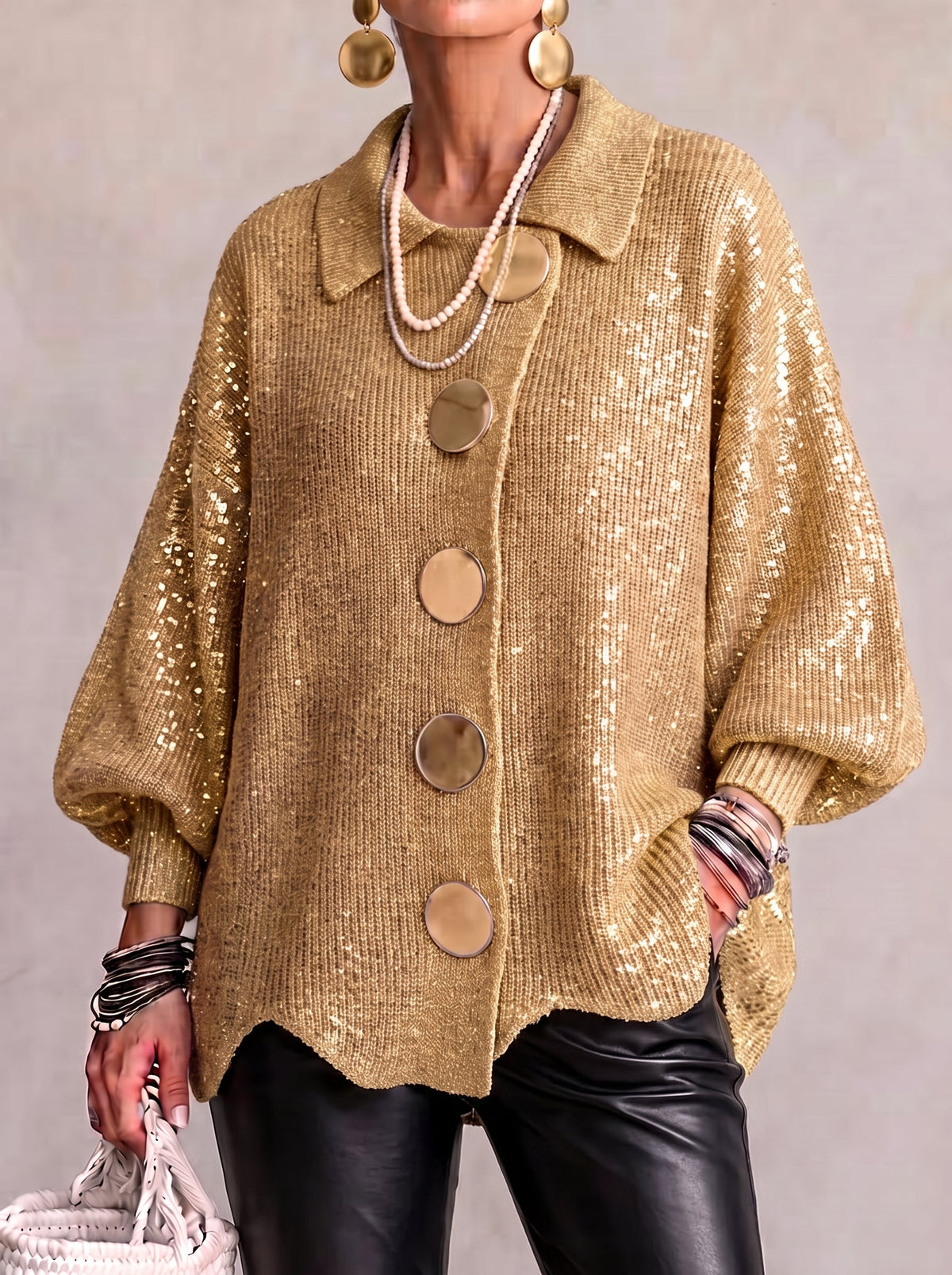 Loretta | Cardigan Oversize con Colletto