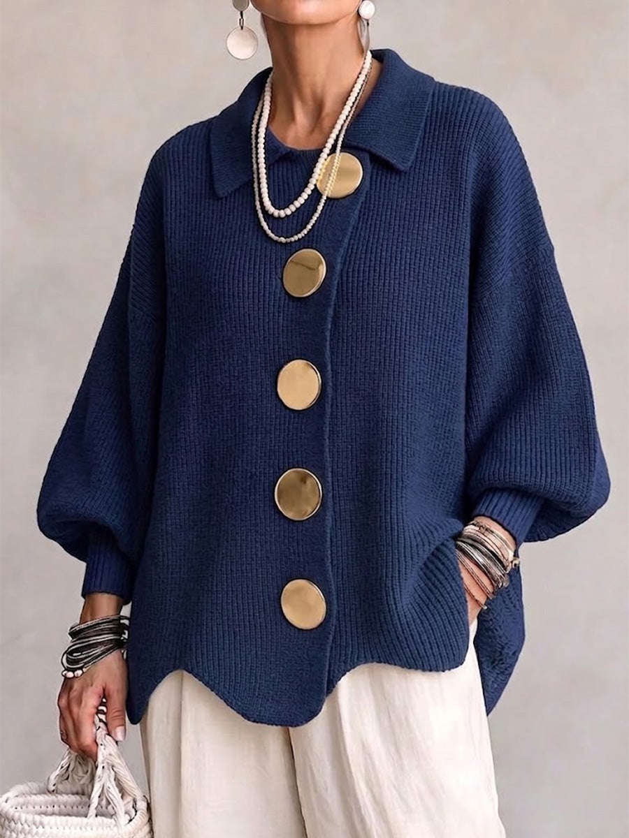 Loretta | Cardigan Oversize con Colletto
