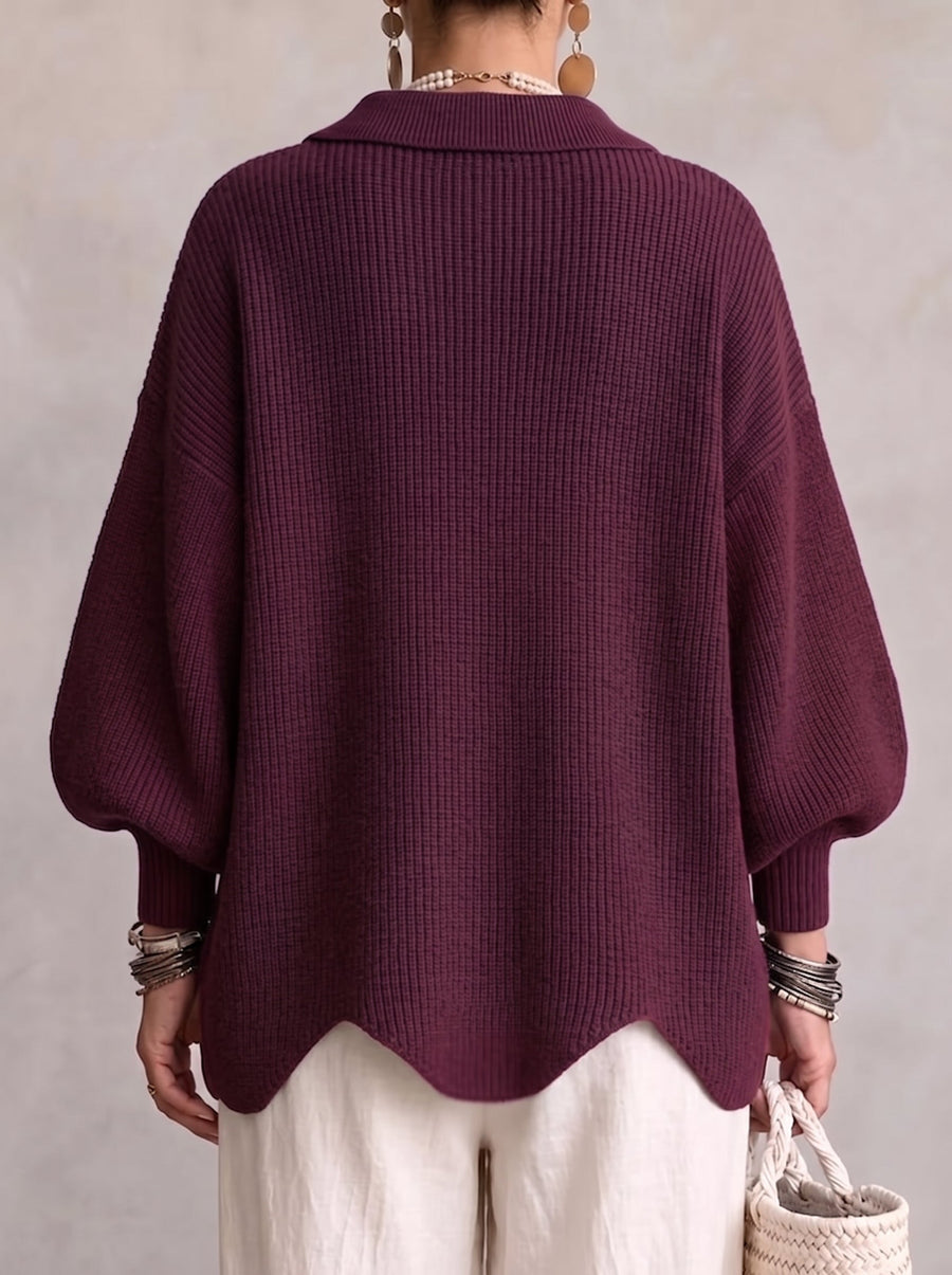 Loretta | Cardigan Oversize con Colletto