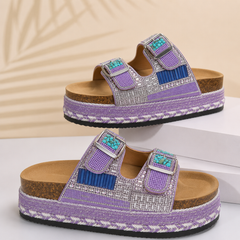 Perla | Sandalo Platform Donna - Viola