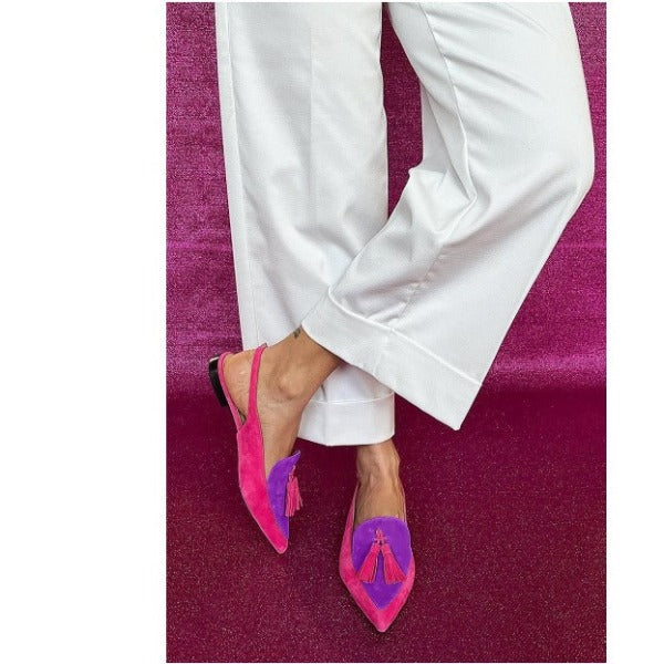 Mafalda | Slingback Fucsia e Viola