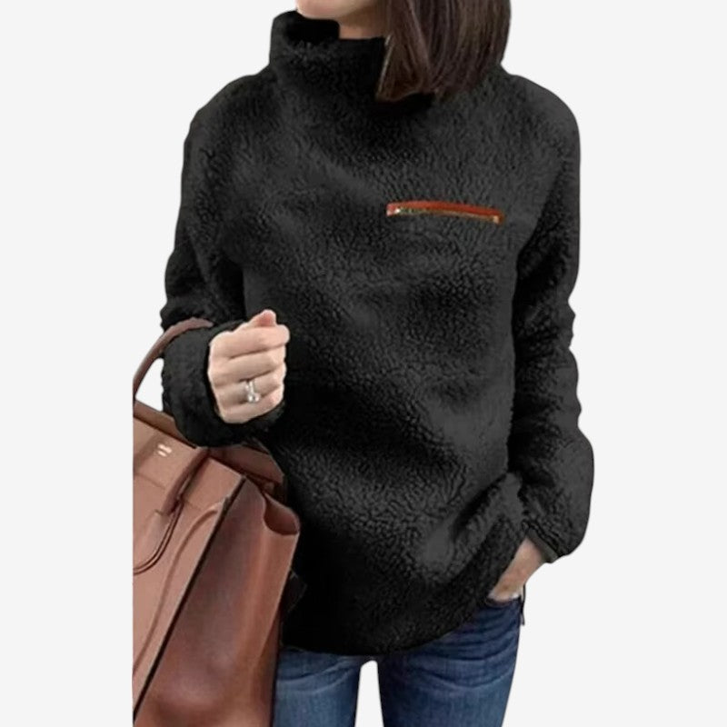 Halen – Maglione a maniche lunghe con cerniera e tasca sul petto