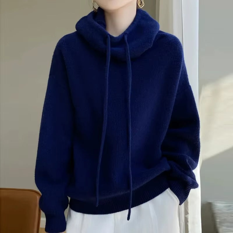 Lucy – Maglione con maniche lunghe, cappuccio regolabile e polsini a coste
