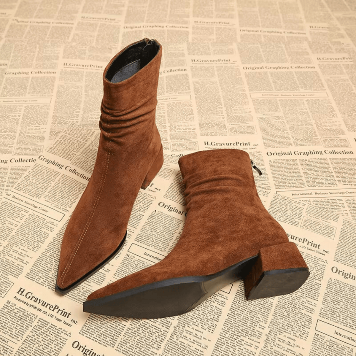 Zora | Stivaletti Slanciati con Tacco Basso
