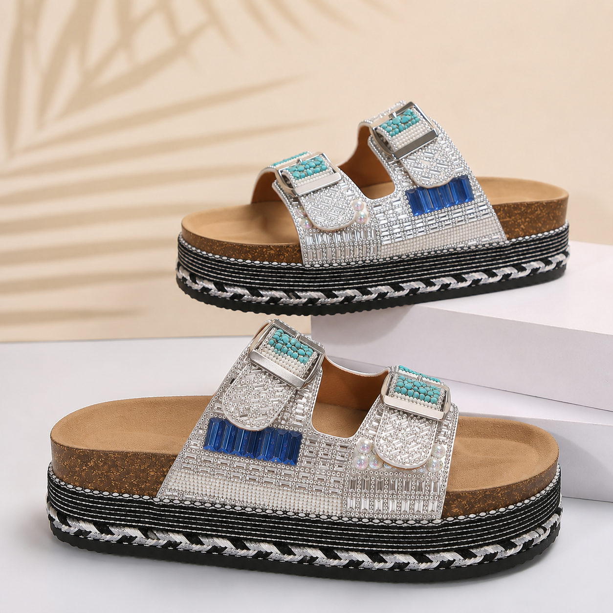 Perla | Sandalo Platform Donna - Bianco